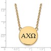 Black Bow Jewelry 14k Yellow Gold Plated Sterling Silver Alpha Chi Omega Greek Life Necklace 18 Inch - image 2 of 4