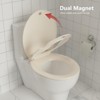 19" Elongated Toilet Seat, Slow Close Toilet Cover Seat with Toddler Seat Built in, PP Material, Easy Install and Clean, - 4 of 4
