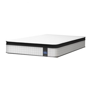 Itopfox 12 Inch King Hybrid Mattress, Innerspring Support with Breathable Knit Cover, Pressure Relief & Cool Sleep, 101-Night Trial - 1 of 4