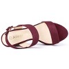 Allegra K Women's Slingback Platform Chunky High Heel Adjustable Buckle Strap Sandals - 4 of 4