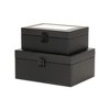 Cheung's Liniva Vinyl Woven Pattern Mirrored Box Set - Black - 3 of 3