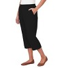 Alfred Dunner Womens Button Hem Denim Capri Pant - 3 of 4