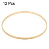 Unique Bargains Bamboo Handmade DIY Craft Wedding Dream Catcher Floral Hoops 12 Pcs - 3 of 3
