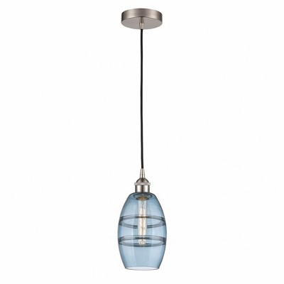 Vaz - 1 Light Cord Hung Mini Pendant In Industrial Style-8.13 Inches Tall and 5.88 Inches Wide