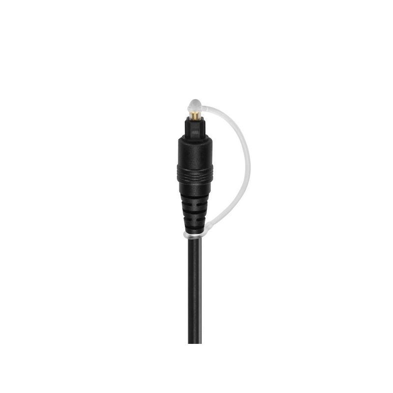 Monoprice Digital Optical Audio Cable - 1.5 Feet - Black | S/PDIF (Toslink) 5.0-Meters Outside Diameter | Gold Plated Ferrule, Molded Strain Relief, 4 of 7