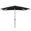 Sonkuki 6×9FT LED Rectangular Patio Umbrella w/Solar Lights, Push Button Tilt and Crank Handle - 2 of 4