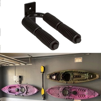 Kayak Paddles Storage Rack, Garage Metal Oars Holder for Up to 4 Paddles Storage with Non-Scratch Grip
