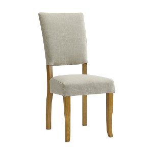 Set of 2 Open Back Parsons Dining Chair Ivory - Saracina Home