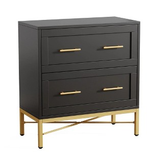 Resenkos File Cabinet, Filing Cabinet for Home Office, 2-Drawer File Cabinet, Lateral Storage Cabinet Printer Stand,Black - 1 of 1