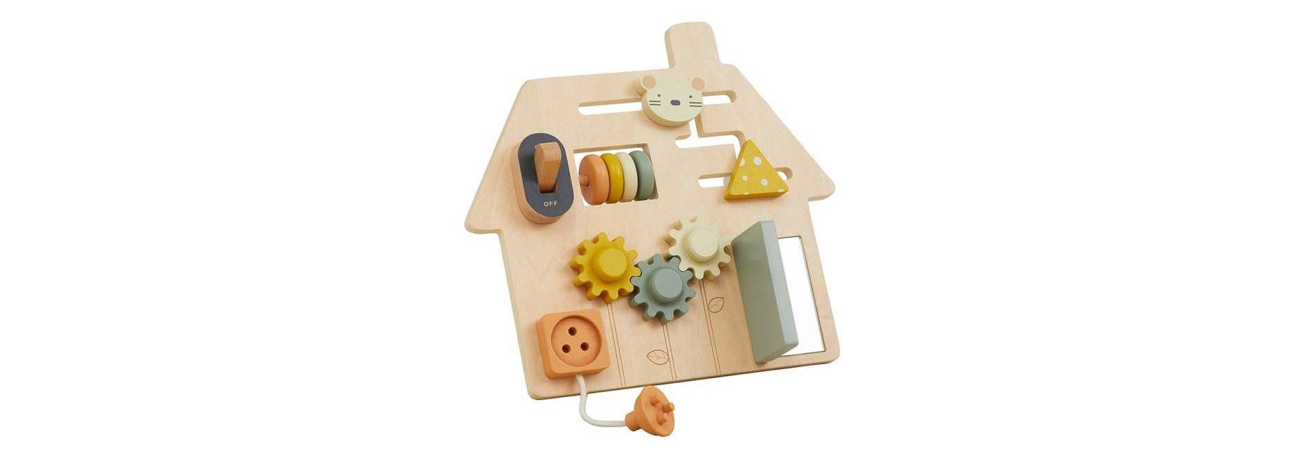 Wonder & Wise Wooden On-the-Go Travel Busy Board