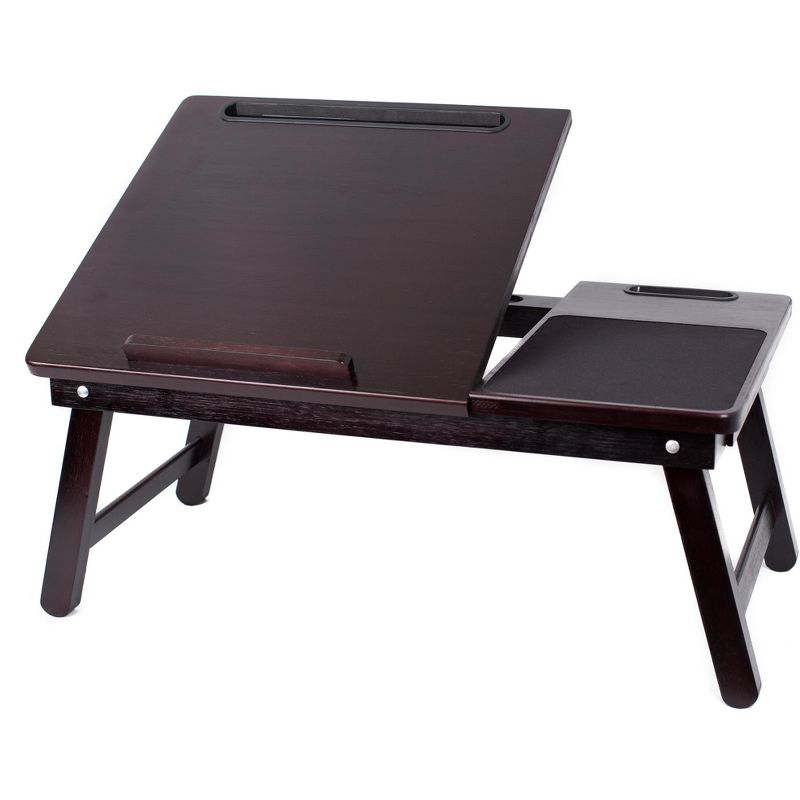 BirdRock HomeMulti-tasking Laptop Bamboo Bed Tray - Walnut, 5 of 9