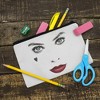 Birds Of Prey Harley Quinn Red Lips Makeup Cosmetic Bag Organizer Pouch - 2 of 4