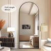 Dovelina Modern Wood Frame Arched Mirror Decorative Wall Mirror - 2 of 4