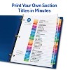 Avery 1-31 Dividers for 3 Ring Binders, 31 Tabs per Set, Customizable Table of Contents, Multicolor Tabs (3 Sets of 44129) - 2 of 4
