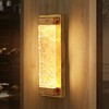 LNC Dashaunda 5.1-in W 1-Lights Luxury and Glam Rectangle Wall  Lights, Gold with Clear Glass - 2 of 4