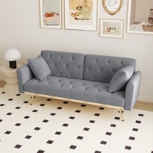 NicBex Couches for Living Room Upholstered Armchair Sofa Modern Design Accent Sofa with Storage Ottoman and Cup Holders - 1 of 4