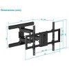 Monoprice Full-Motion Articulating TV Wall Mount Bracket for TVs 37in to 80in, Max Weight 99 lbs, Ext. from 1.6in to 18.7in, VESA Patterns 600X400 - 4 of 4
