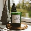 Sweet Water Decor Happy Holidays 15oz Green Matte Jar Soy Candle - 2 of 3
