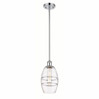 Vaz - 1 Light Stem Hung Mini Pendant In Industrial Style-8.13 Inches Tall and 5.88 Inches Wide