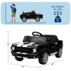 12v Battery Powered Ride on Toys, Ride on Licensed Shelby GT350 Car with Remote Control, Kids Electric Vehicle with Safety Belt - 3 of 4
