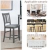 Sapphtopaz Modern Upholstered Dining Chairs Set of 4, Padded Seat Kitchen Chairs with Wooden Counter Height Bar Stools for Dining Room - 3 of 4