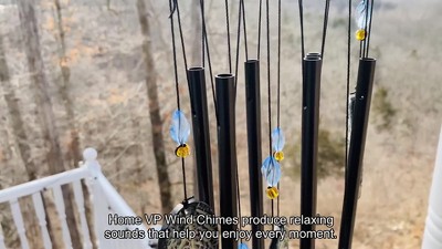 Rustic Copper Wolf Dreamcatcher Wind Chime with Feathers