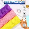 10 pieces African Bath Sponge African Net Long Net Bath Sponge Exfoliating Shower Body Scrubber Back Scrubber - 4 of 4