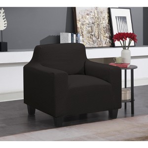 J&V TEXTILES Super Stretch Sofa Slipcover – Spandex Non Slip Soft Couch Sofa Cover, Washable Furniture Protector - 1 of 4