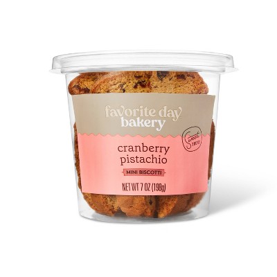 Cranberry Pistachio Mini Biscotti - 7oz - Favorite Day™