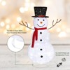 Karl Home 4ft Pre-lit Christmas Snowman Decoration - 3 of 4