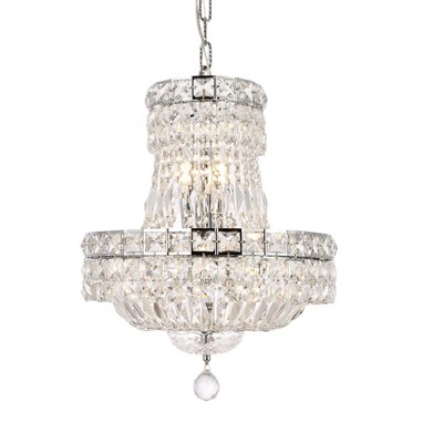 Elegant Lighting Tranquil 6 light Chrome Pendant Clear Royal Cut Crystal