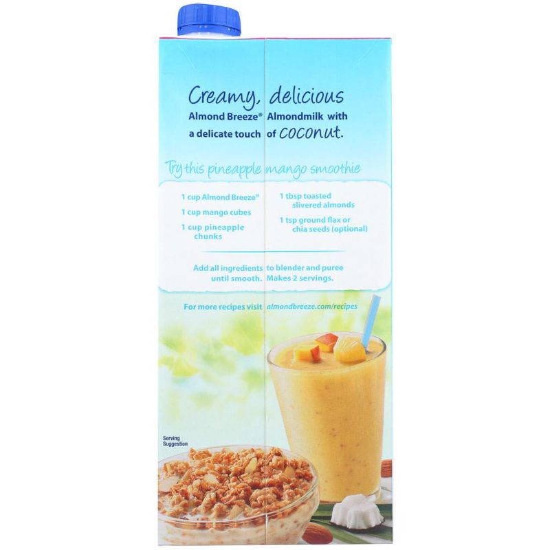 Almond Breeze Unsweetened Almond Coconut Milk Blend - Case of 12/32 oz, 3 of 8