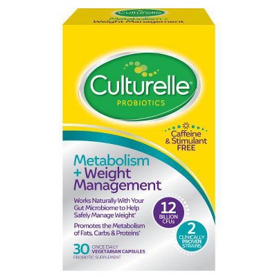 Culturelle Healthy Metabolism + Weight Management Probiotic Vegetarian Capsules - 30ct