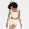 Women's Cap Sleeve Deep Scoop Neck Top - Wild Fable™ - 2 of 3