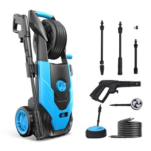 Captiva Designs Electric Pressure Washer, 1400W–2000W, 1150–2300PSI, 1.4GPM, AC120V Carbon Brush Motor - 1 of 4