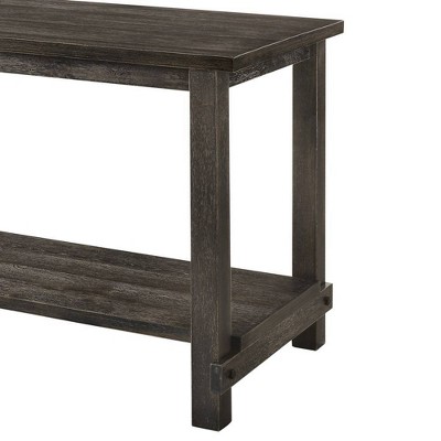 Weathered Gray Wood Rectangular Counter Height Dining Table