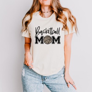 Simply Sage Market Basketball Mom Colorful Black Short Sleeve Tee - 2XL - Cream - 1 of 4