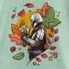 Girl's Star Wars: The Mandalorian Grogu and Din Djarin Fall Leaves Love T-Shirt - 2 of 4