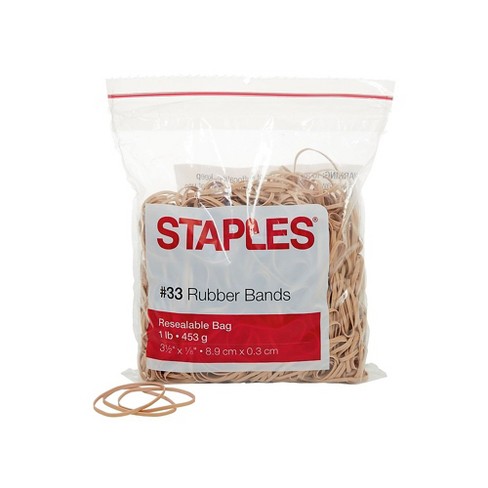 Staples Economy Rubber Bands Size #33 1 Lb. 808634 : Target