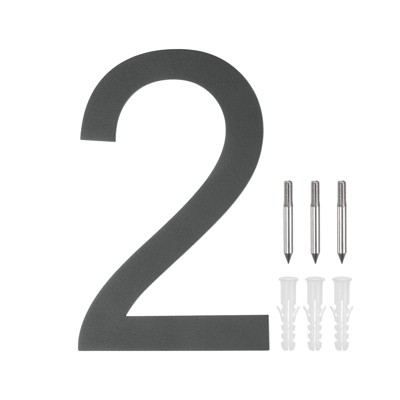 Unique Bargains 304 Stainless Steel Durable Waterproof House Numbers 1 Pc