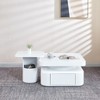 NicBex Modern Round Coffee Table Set of 2 with Storage Drawer for Living Room and Bedroom - 3 of 4