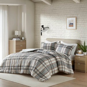 PAGED Floral Paisley Duvet Cover Set, Bedding Set with Shams, Button Closure with Inner Tie - 1 of 4