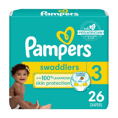 Pampers Swaddlers Active Baby Diaper, Size 3, 26 Count