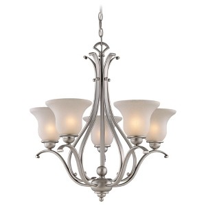 Vaxcel Monrovia 5 - Light Chandelier in  Brushed Nickel - 1 of 1