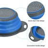 Unique Bargains Collapsible Colander Silicone Round Foldable Strainer with Handle Space Saving - image 4 of 4