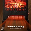 17" 3-Sided Infrared Electric Fireplace Heater, 1500W Portable Freestanding Stove with Overheat Protection - 4 of 4