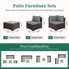 UPHA 5-Piece Rattan Patio Sofa Conversation Set with Cushions - 3 of 4