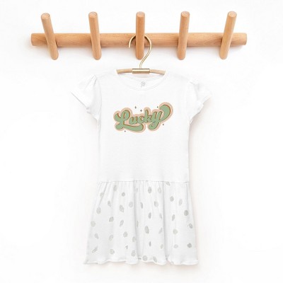The Juniper Shop Lucky Retro Stars Toddler Graphic Dress