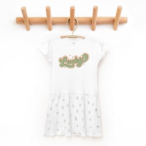 The Juniper Shop Lucky Retro Stars Toddler Graphic Dress - 1 of 3