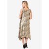 Roaman's Women's Plus Size Metallic 2-Piece Jacket Dress - 3 of 4